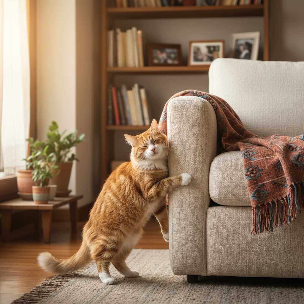 Gatto che Segna il Territorio: Spray, Graffi e Come Fermarli