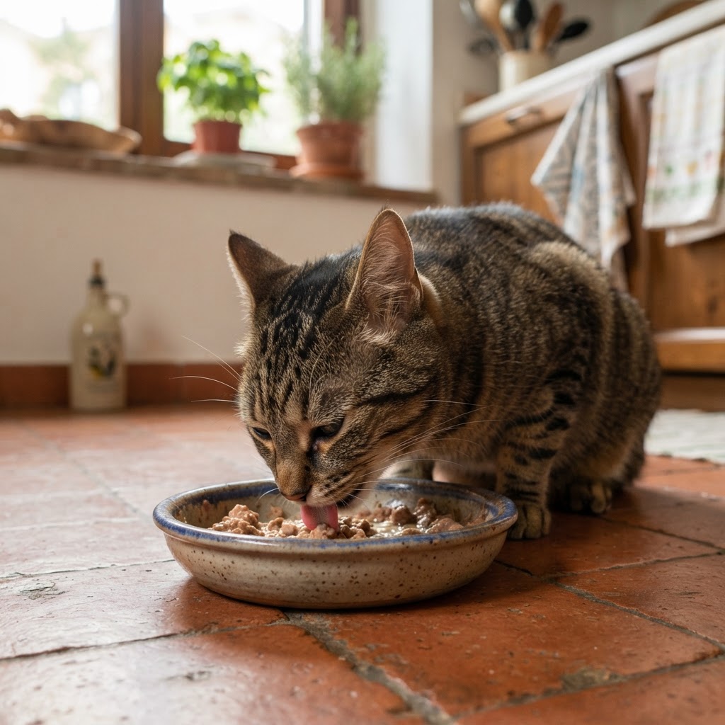 Gatto che Mangia Troppo Velocemente: Rischi e Soluzioni