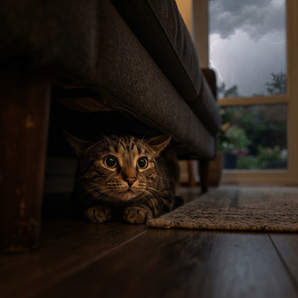 Gatto e Paura dei Rumori Forti: Tuoni e Fuochi d'Artificio
