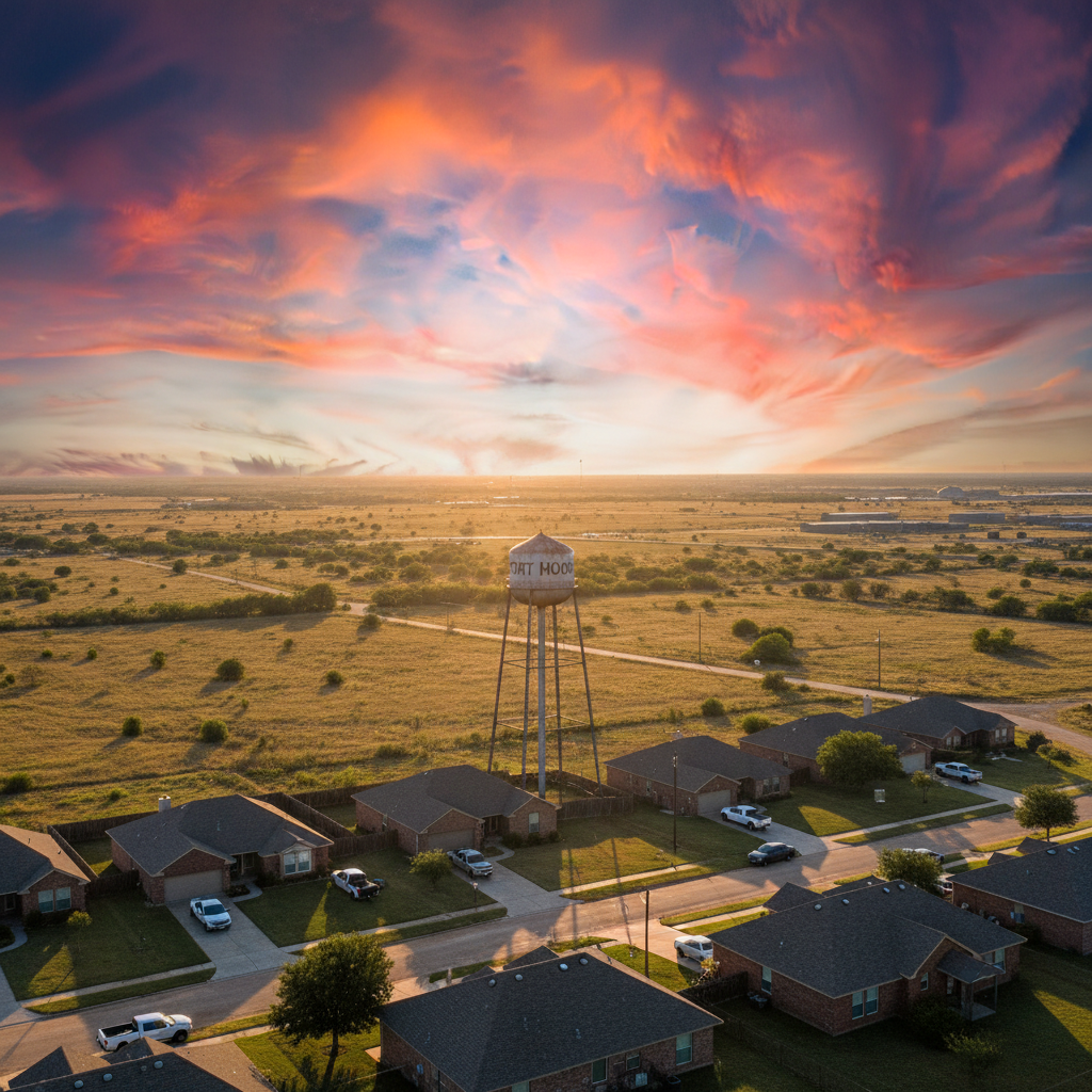 Central Texas town near a military base