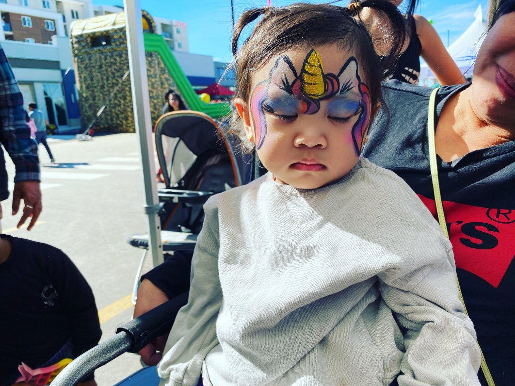 Unicorn face paint