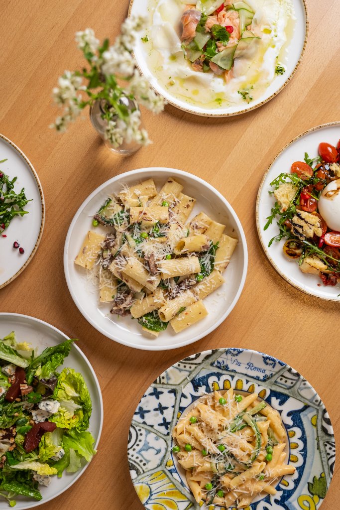 Grilled Mediterranean seafood dish at Turquoise restaurant Prague
