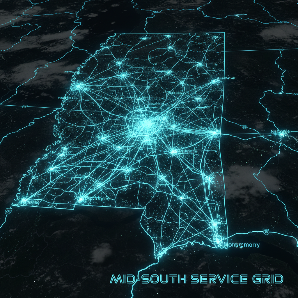 Mid-South service areas