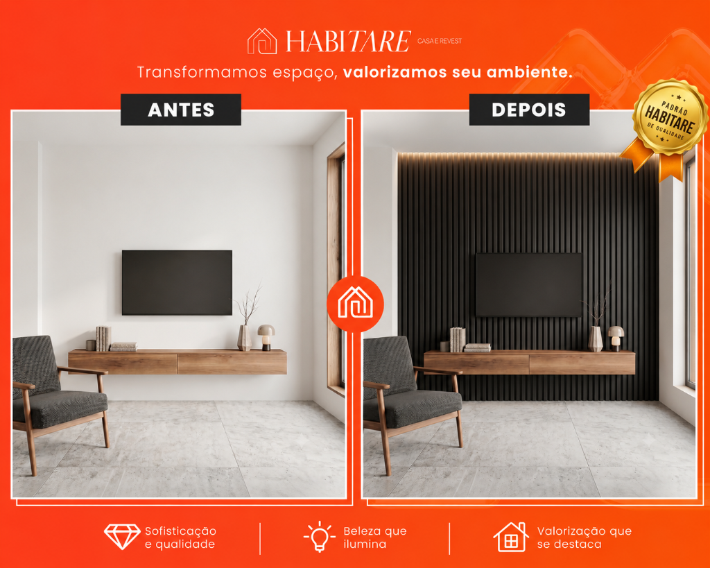 Ripado Laminado Preto · TV