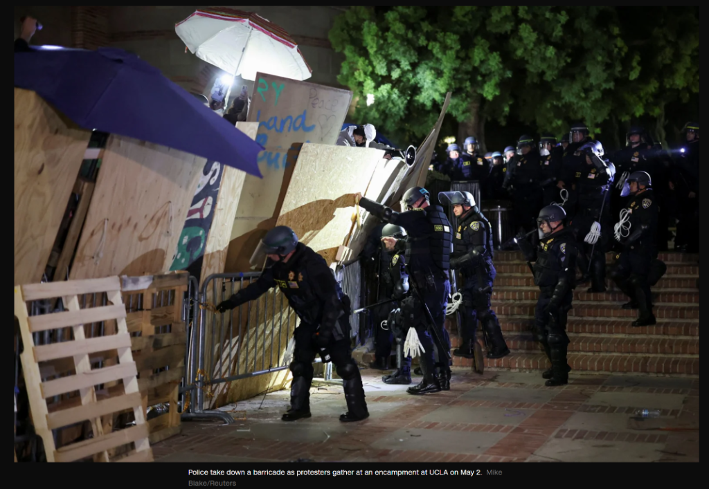 UCLA Police Barricades