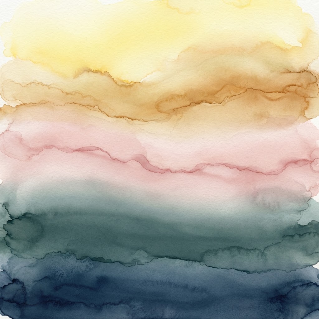 Soft watercolor wash
