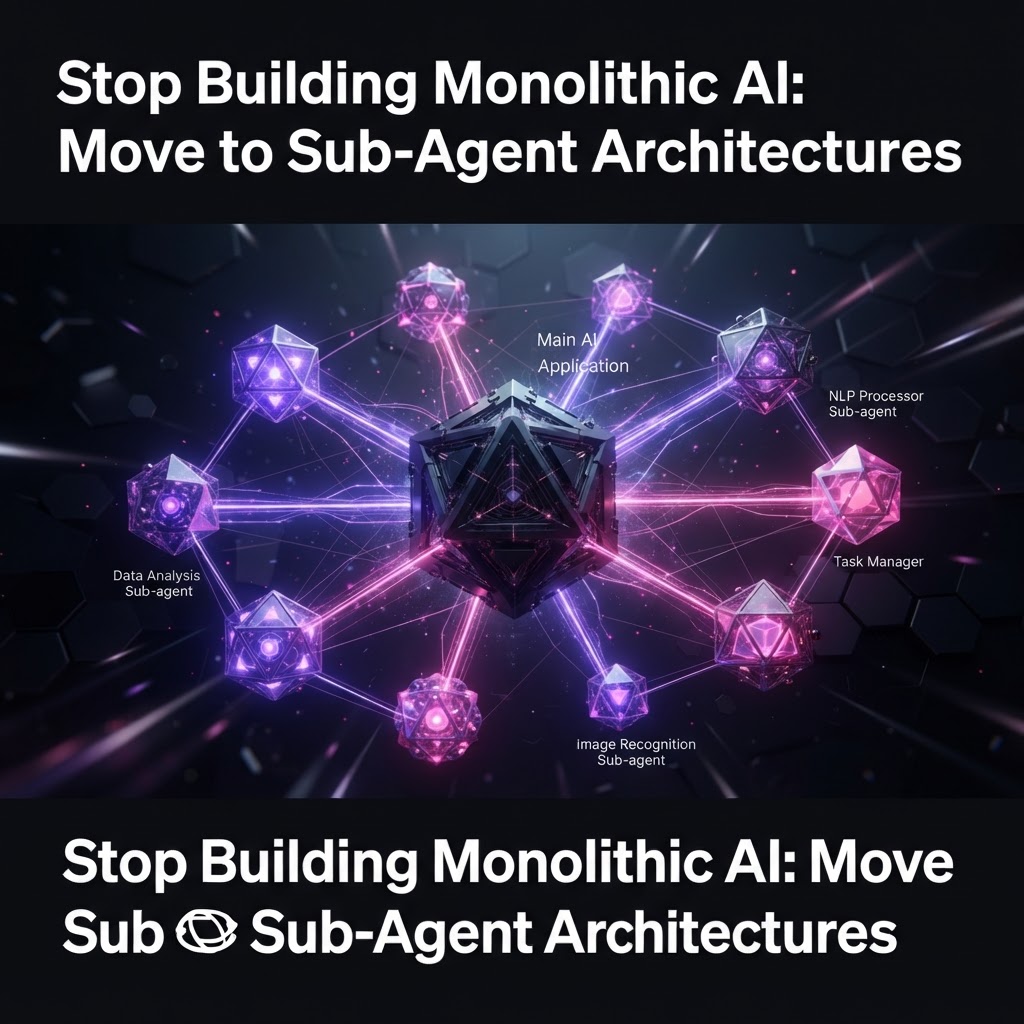 Stop Building Monolithic AI: Move to Sub-Agent Architectures
