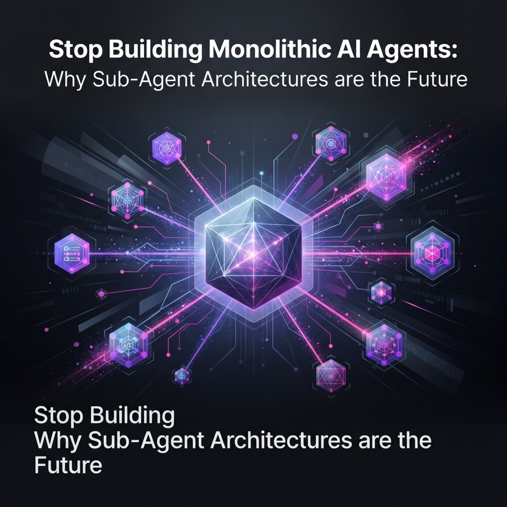 Stop Building Monolithic AI Agents: Why Sub-Agent Architectures are the Future