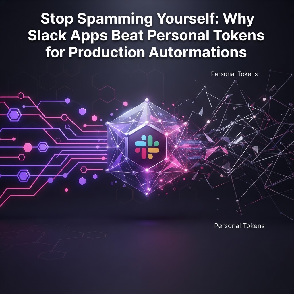 Stop Spamming Yourself: Why Slack Apps Beat Personal Tokens for Production Automations
