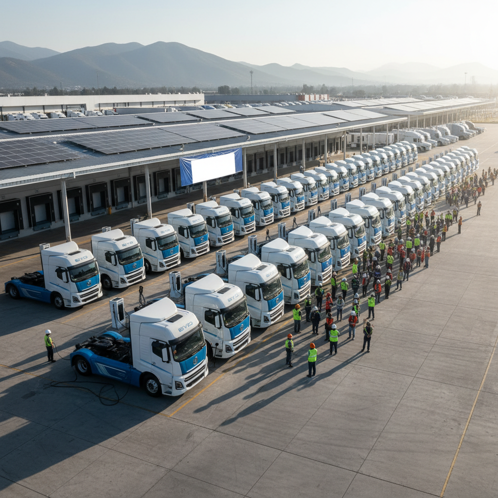 BYD T75: Innovación en camiones eléctricos para el reparto urbano en México