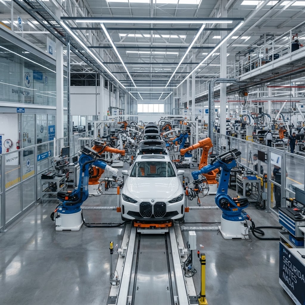 BMW Group revoluciona la manufactura con robots humanoides y su modelo iFactory