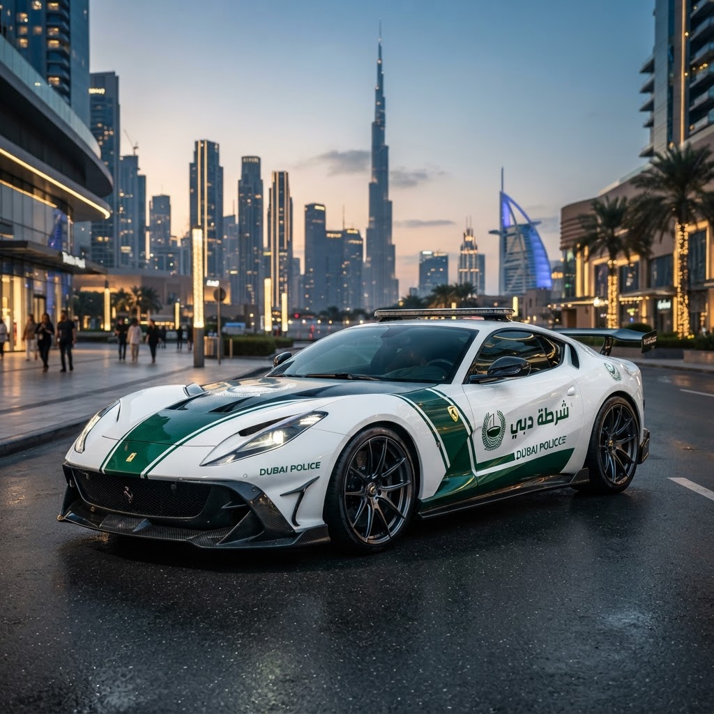 La Policía de Dubái suma un Ferrari 812 Superfast tuneado por Mansory