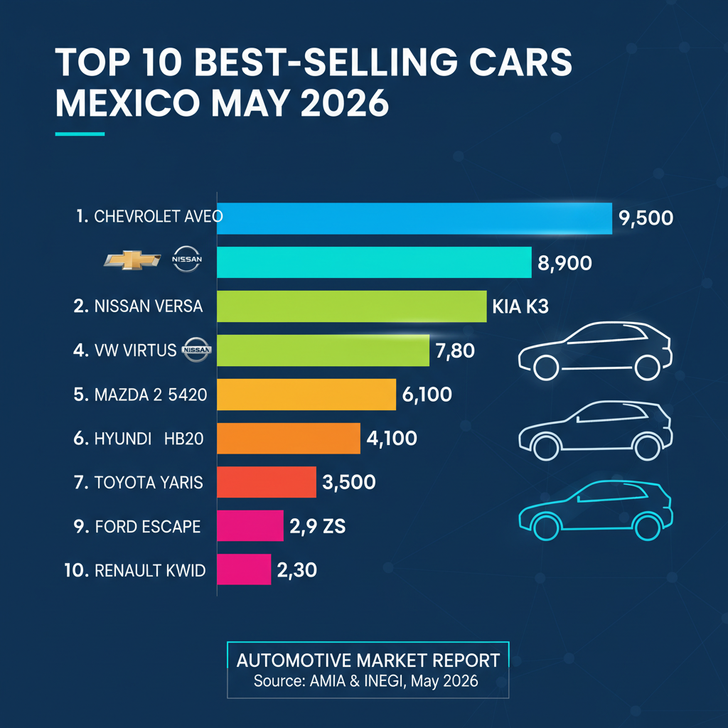 El Chevrolet Aveo retoma el liderazgo en ventas en México