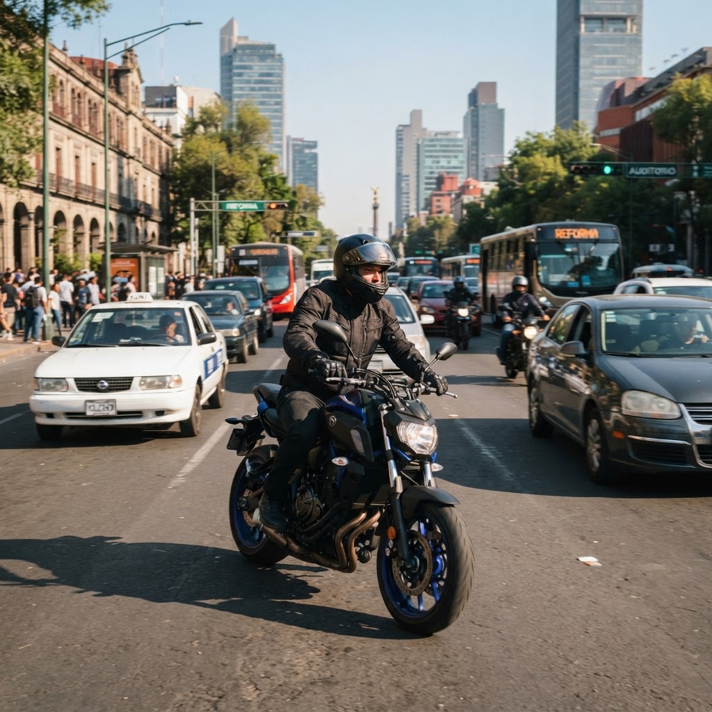 Motocicletas entre carriles en CDMX: Qué dice el reglamento y cuándo es legal