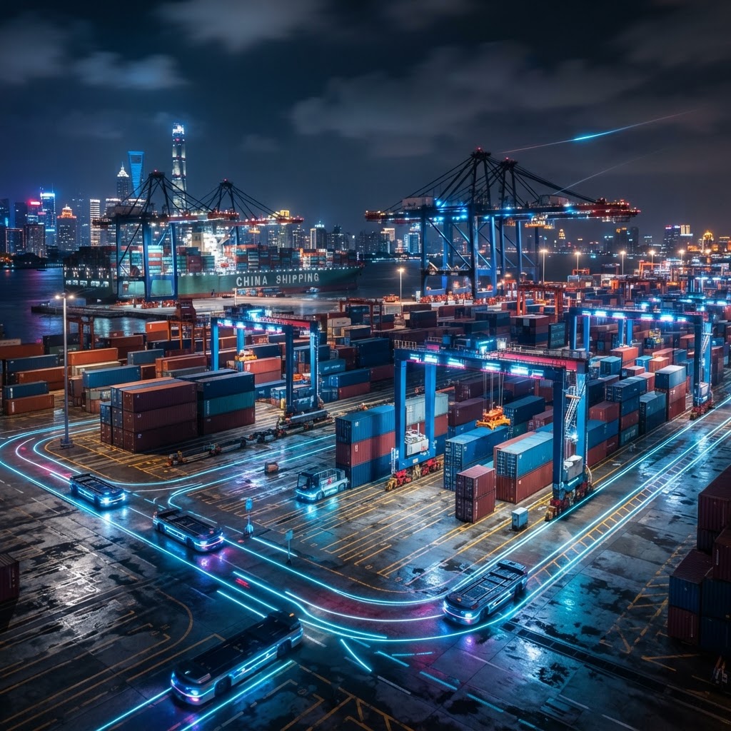 Puertos inteligentes: China automatiza la logística y jubila al factor humano