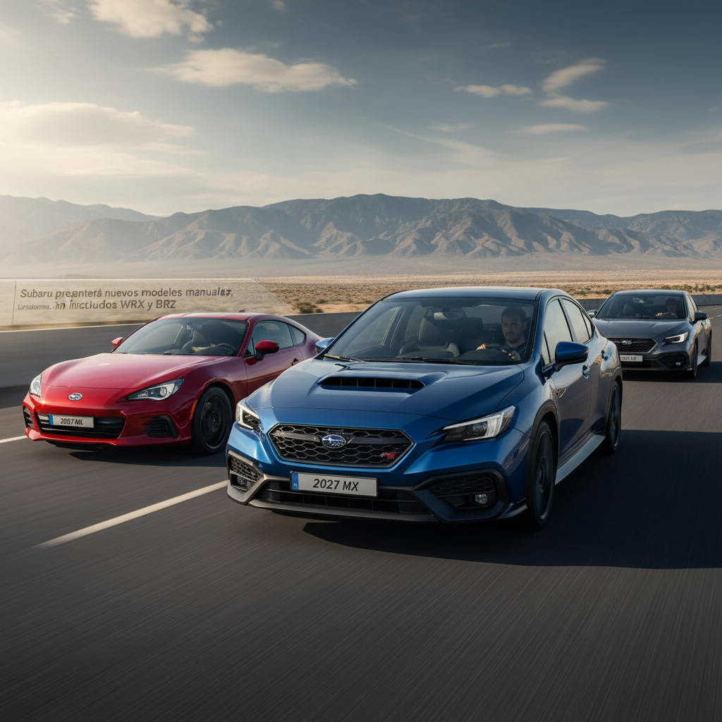 Subaru presentará nuevos modelos manuales en 2027, incluidos WRX y BRZ