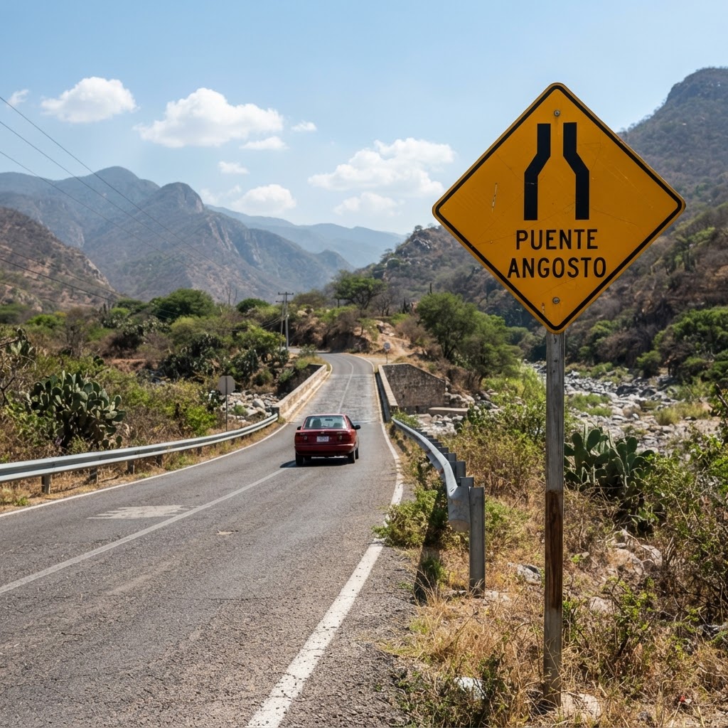 Señal de puente angosto: Qué significa y cómo actuar al volante