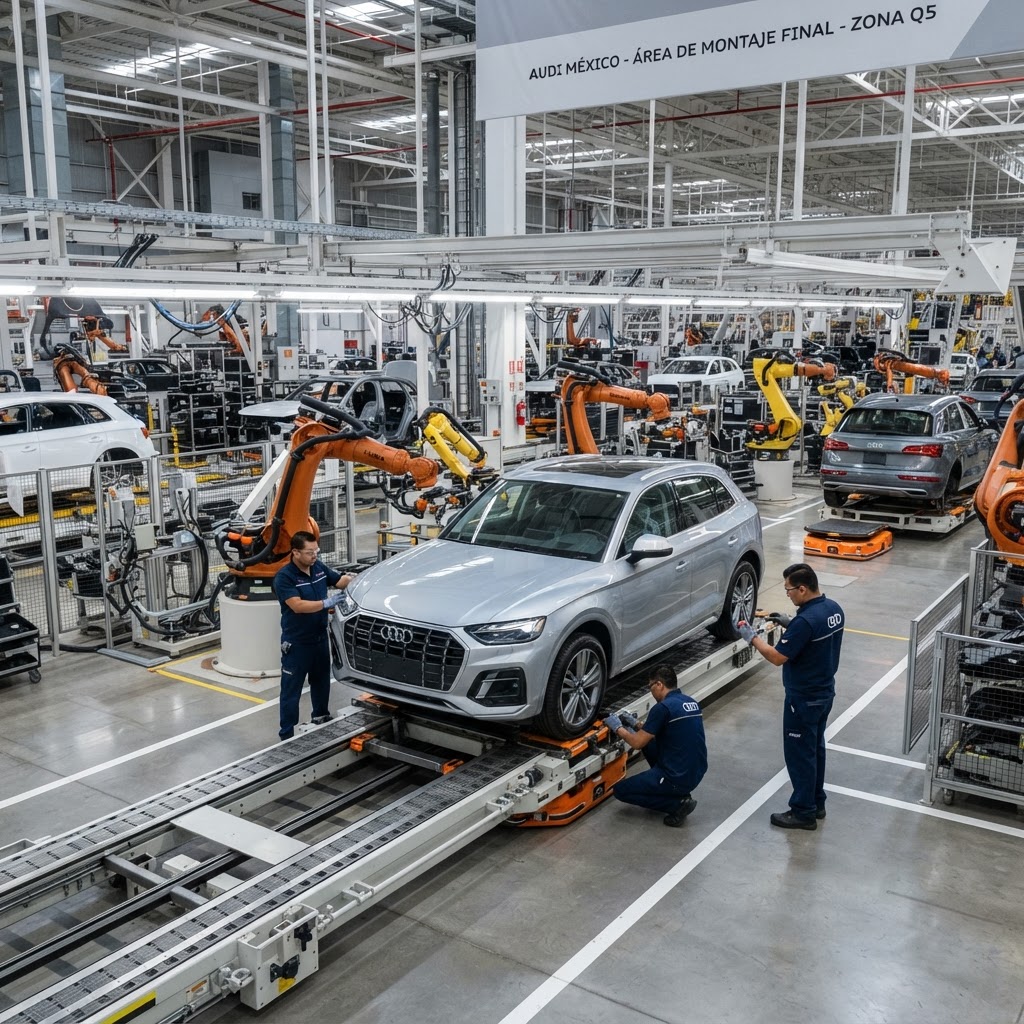 Audi México celebra 1.5 millones de unidades del Q5 en San José Chiapa