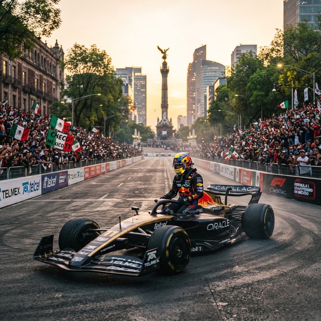 Checo Pérez confirma Road Show en CDMX: Una celebración histórica con Cadillac