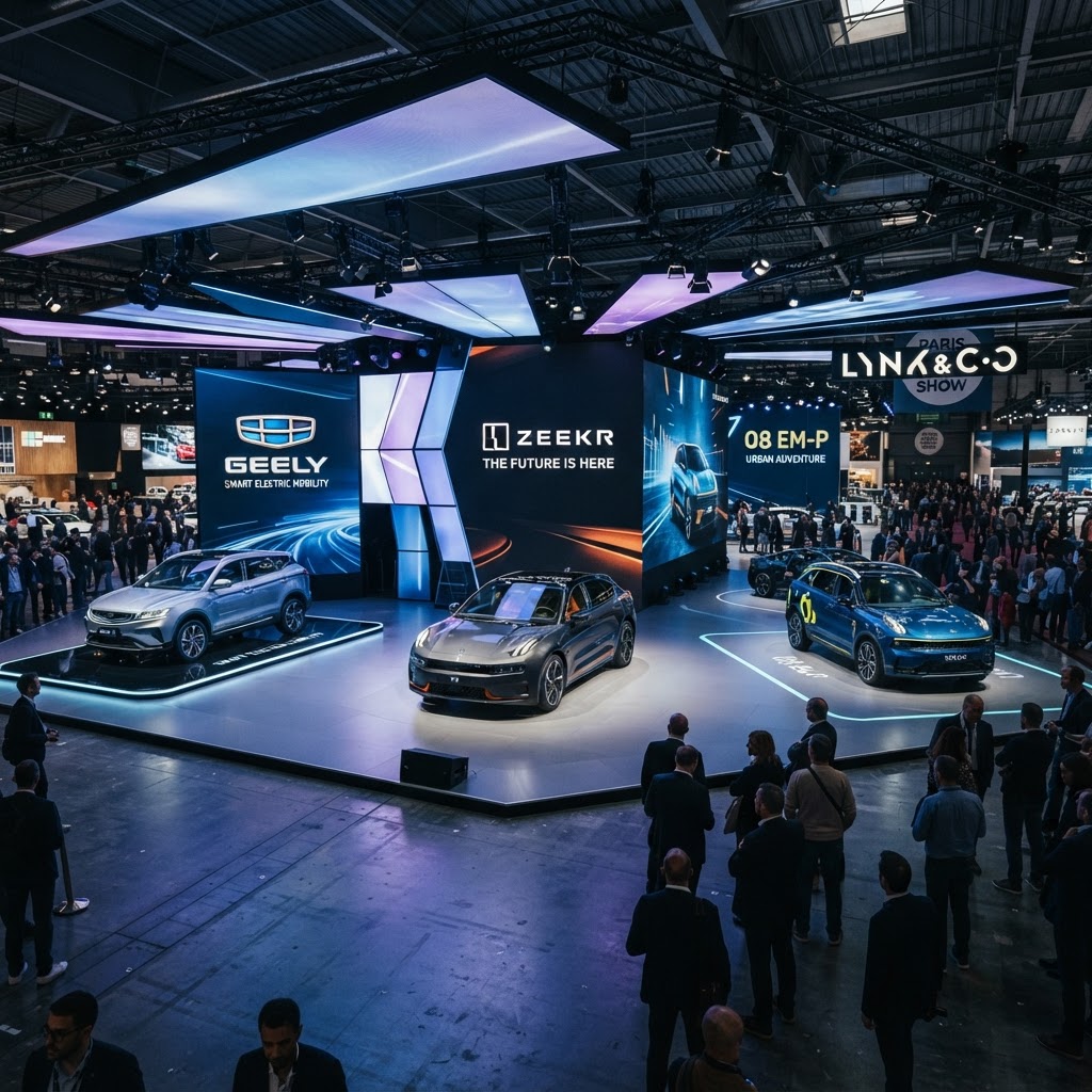 Geely domina el Salón de París 2026 con ofensiva eléctrica y tecnológica