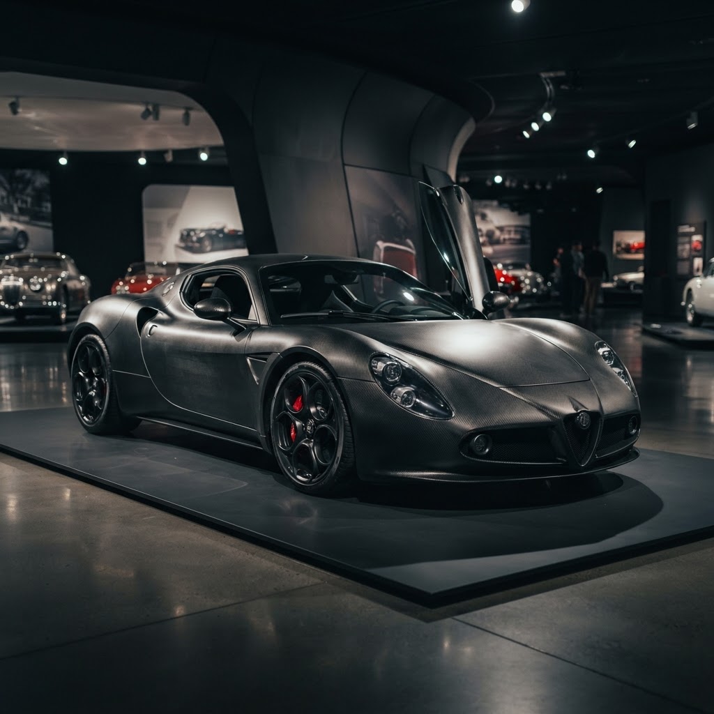 Alfa Romeo 33 Stradale Perla Nera: La cumbre del carbono en el automovilismo
