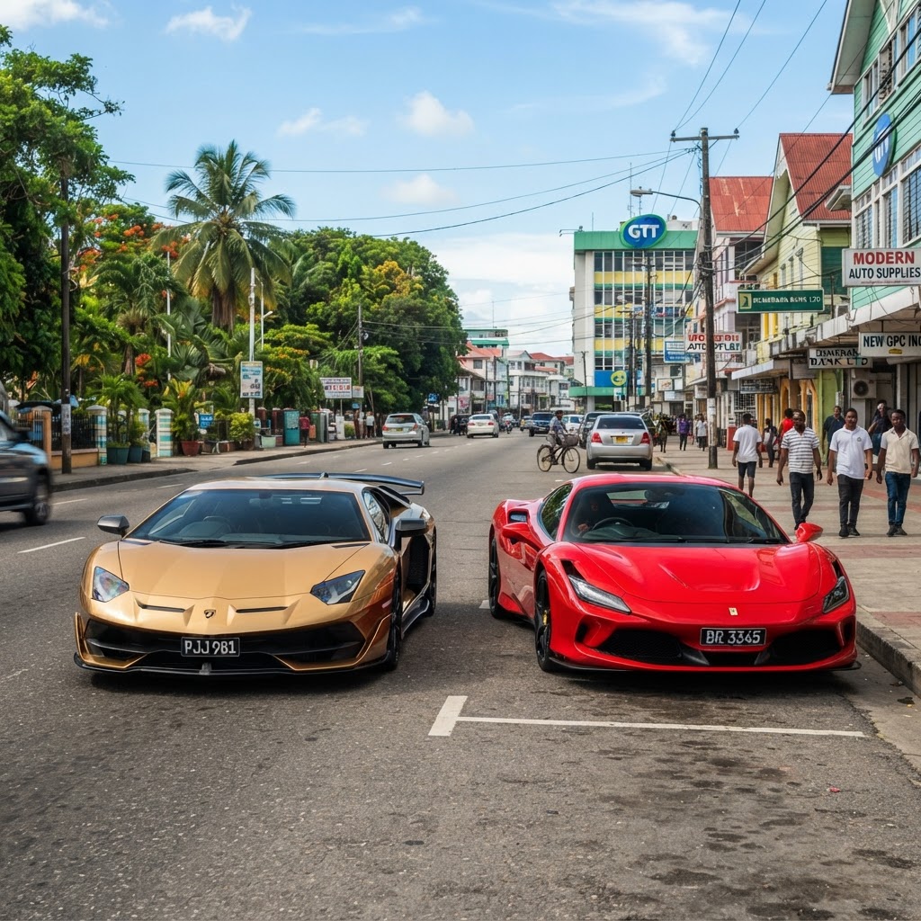 Guyana: El auge petrolero que transforma sus calles con Ferraris y Lamborghinis