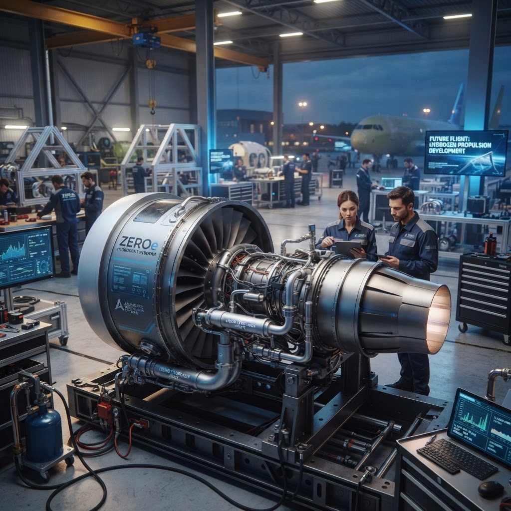 Rolls-Royce y TCS validan turbina aeronáutica de hidrógeno al 100%