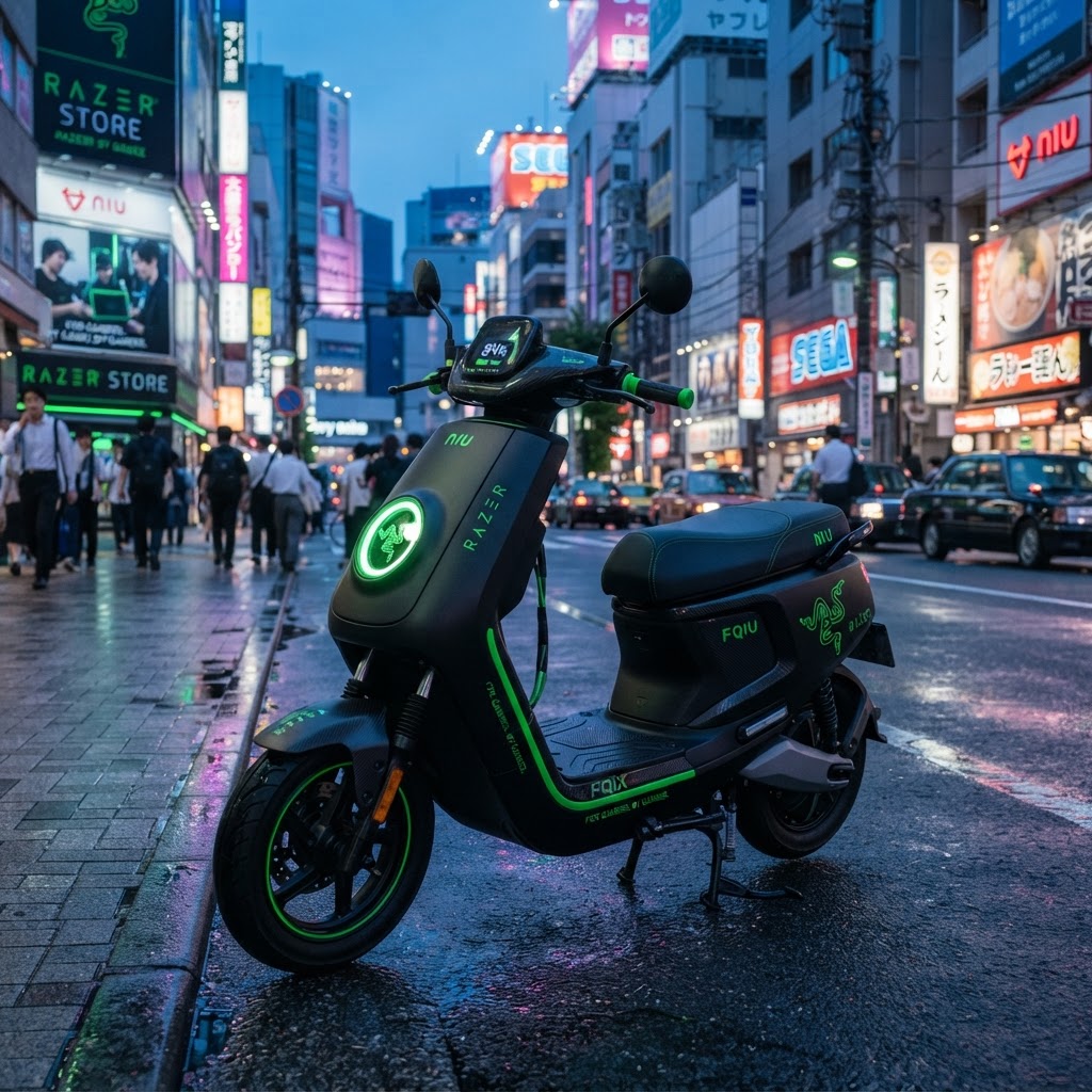 NIU y Razer presentan la FQiX Special Edition: El scooter con ADN gamer