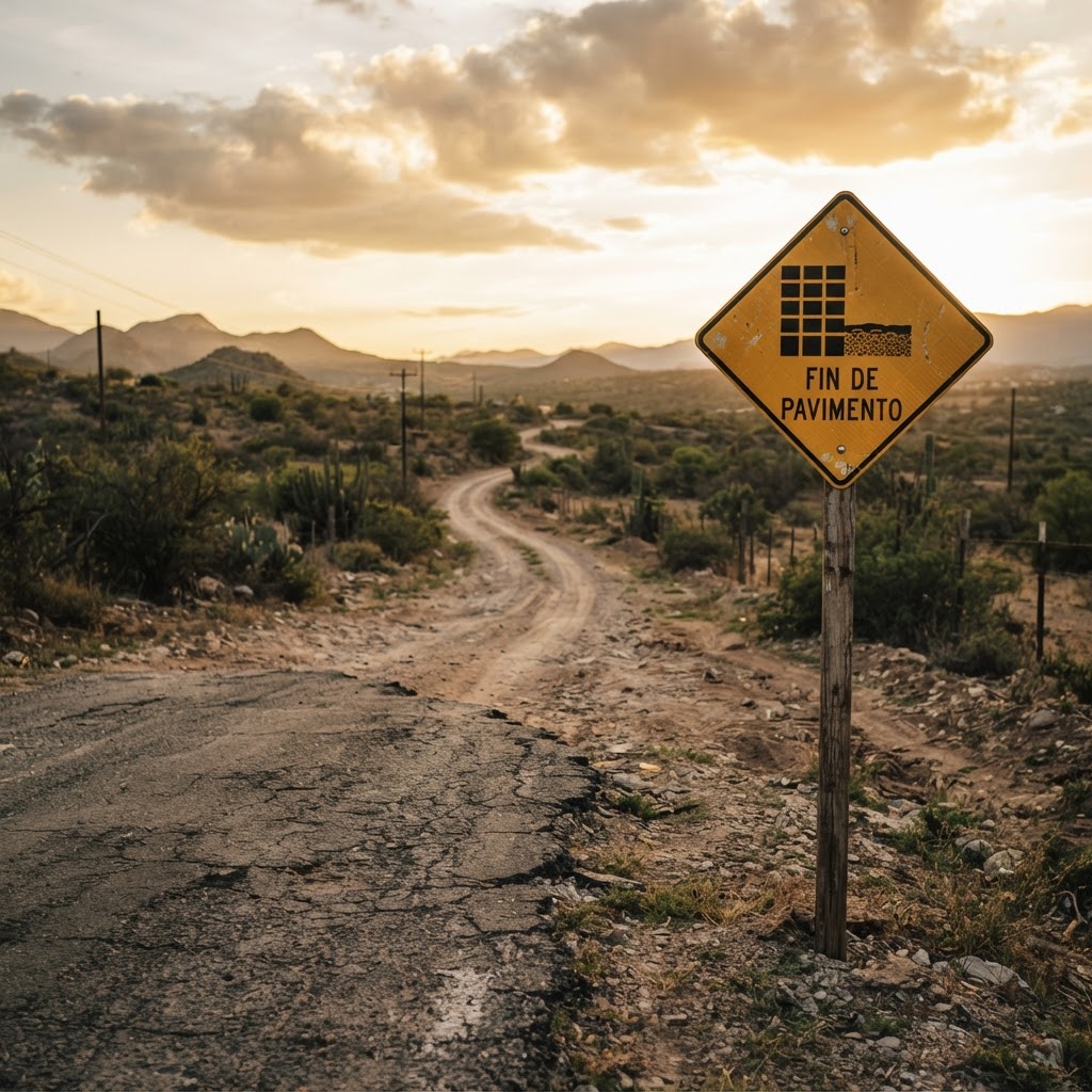 Señal de fin de pavimento: Qué significa y cómo reaccionar en carretera