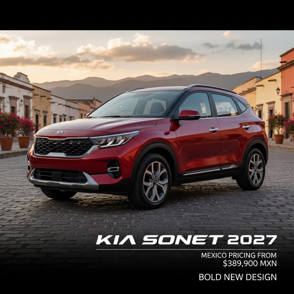 Kia Sonet 2027: Mejoras en Tecnología y Seguridad para México