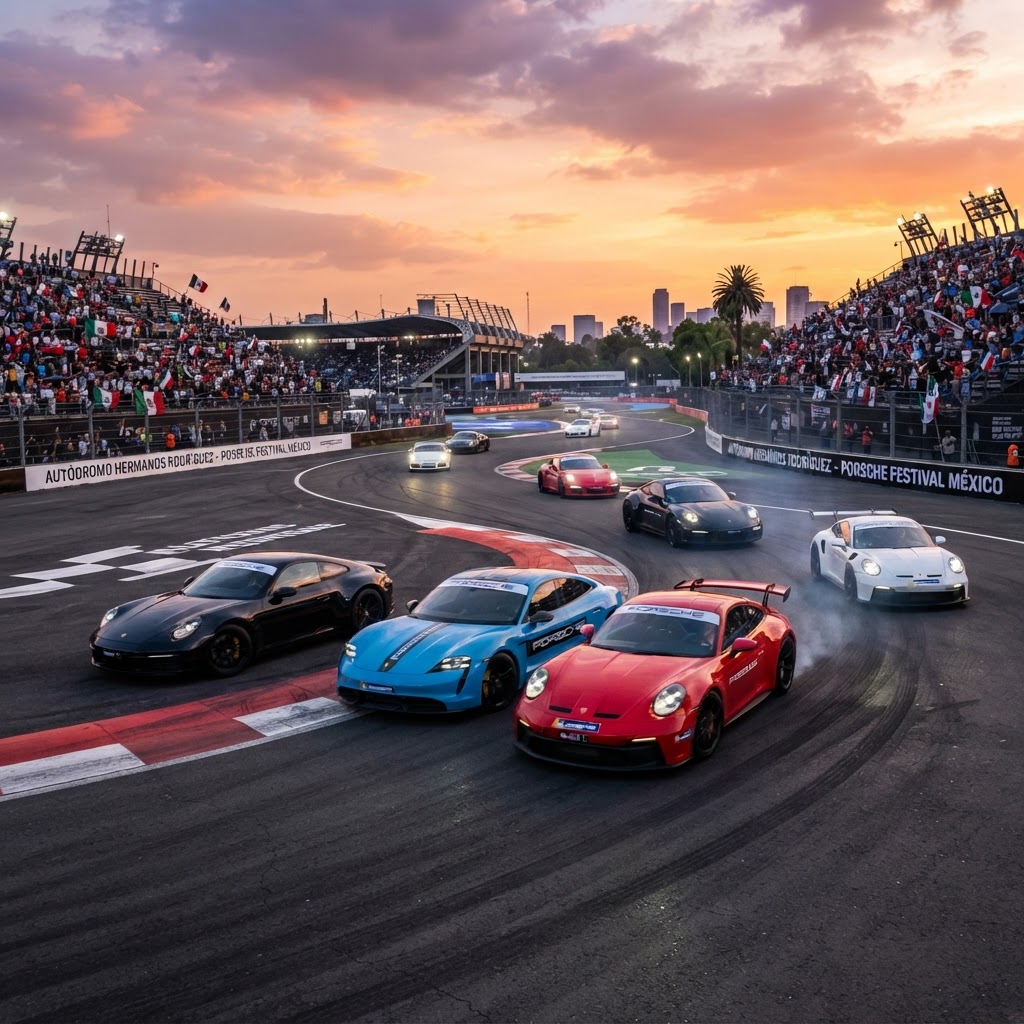 Porsche celebra 25 años en México con el emocionante Sportscar Together Day