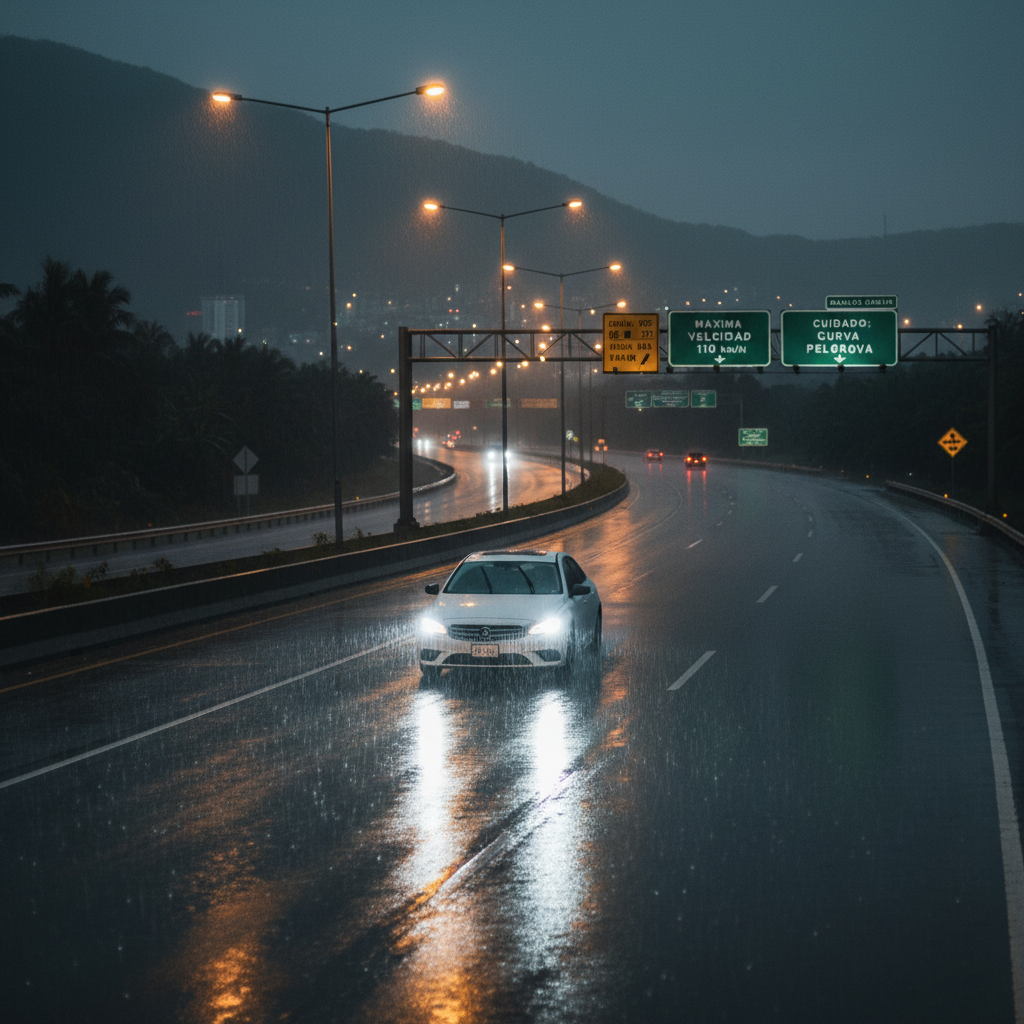 Consejos para Conducir Seguro Bajo la Lluvia en México