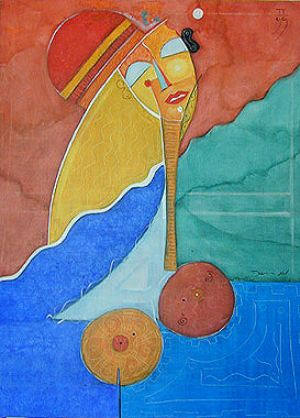 La dame au chapeau
