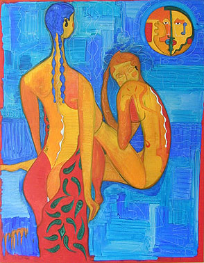 Nymphes en pleine lune