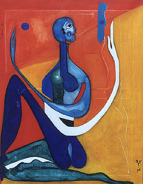 Contorsion bleue