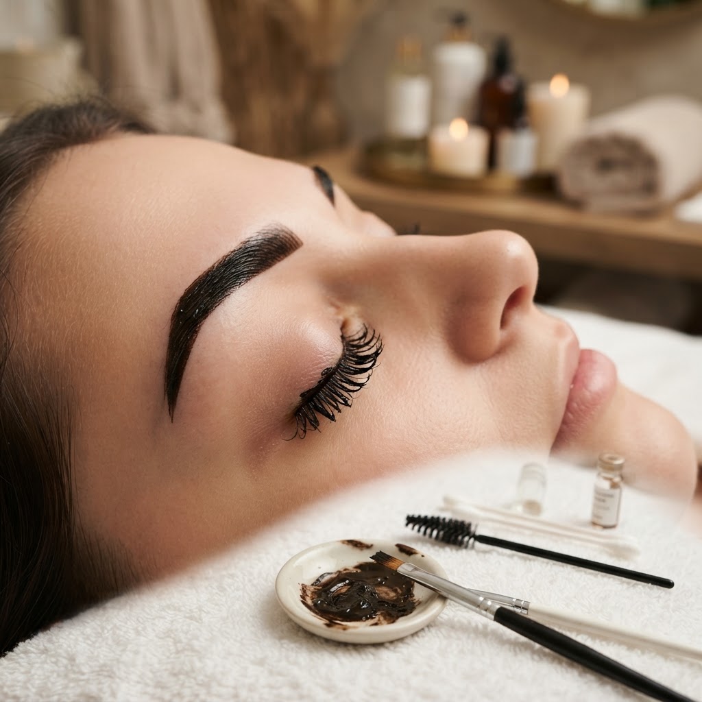 Henna brwi i rzęs Konin. Subtelny efekt make-up no make-up na co dzień i na urlop