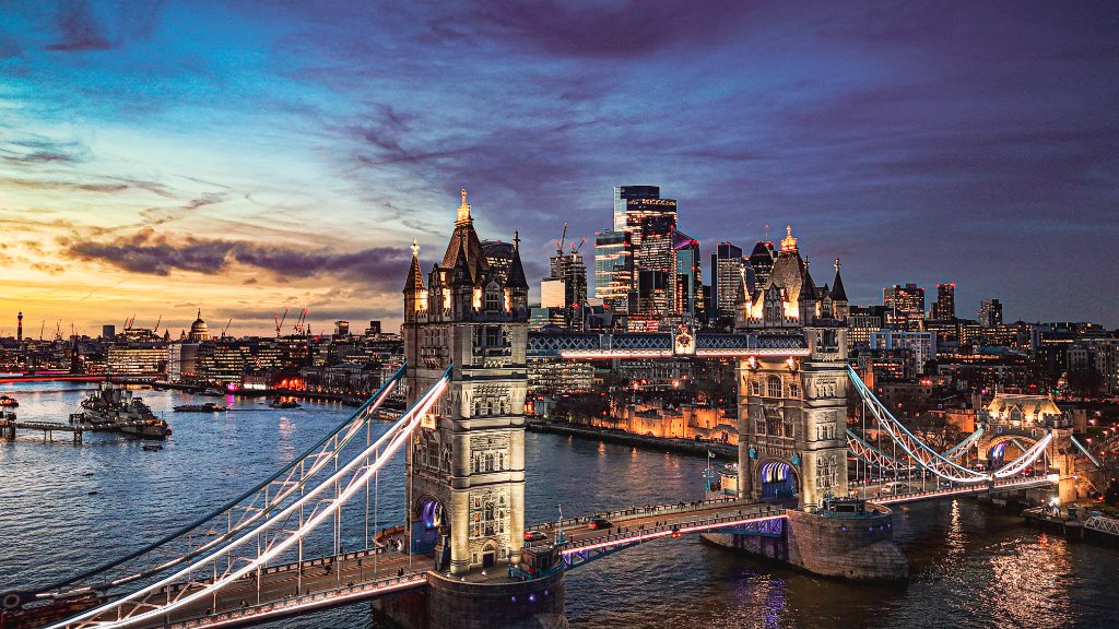 Tower Bridge London at sunset