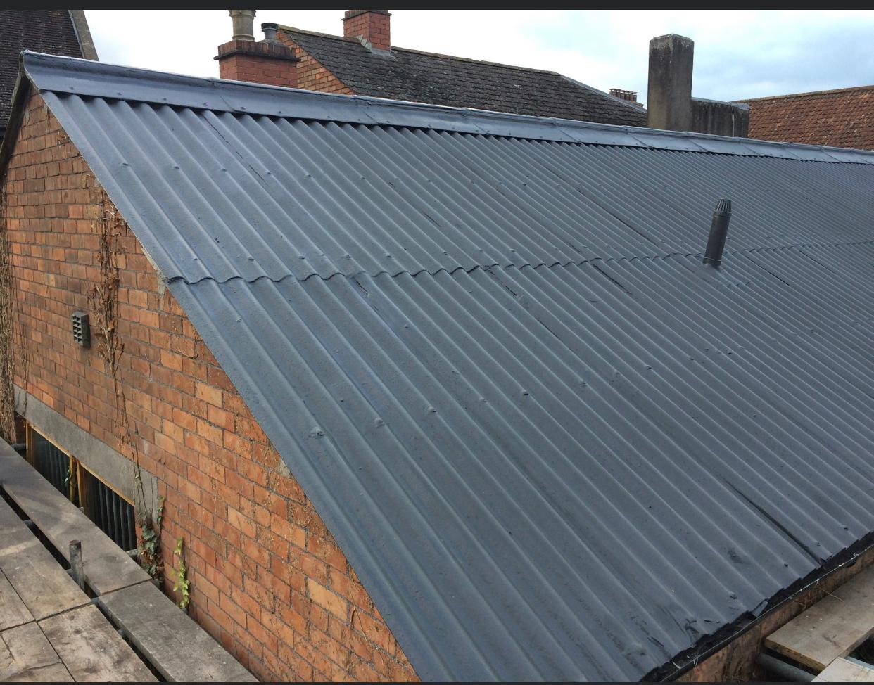 Finished recoated pitched roof