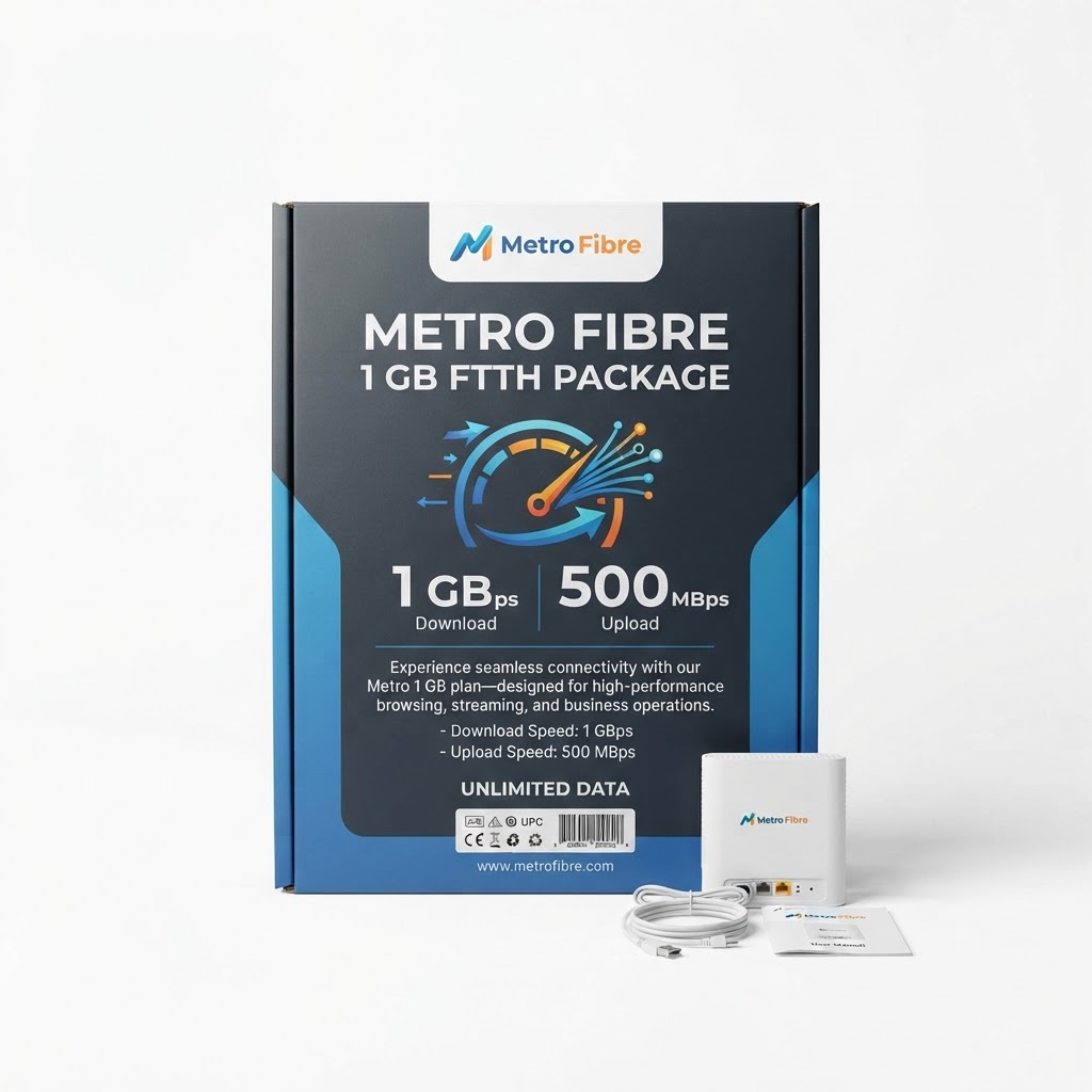 Metro Fibre 1 GB FTTH Package