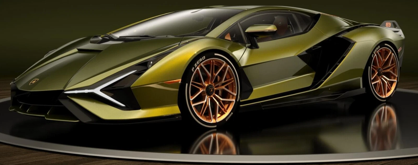 Sian FKP 37 — Studio Podium · Gold Forged Wheels