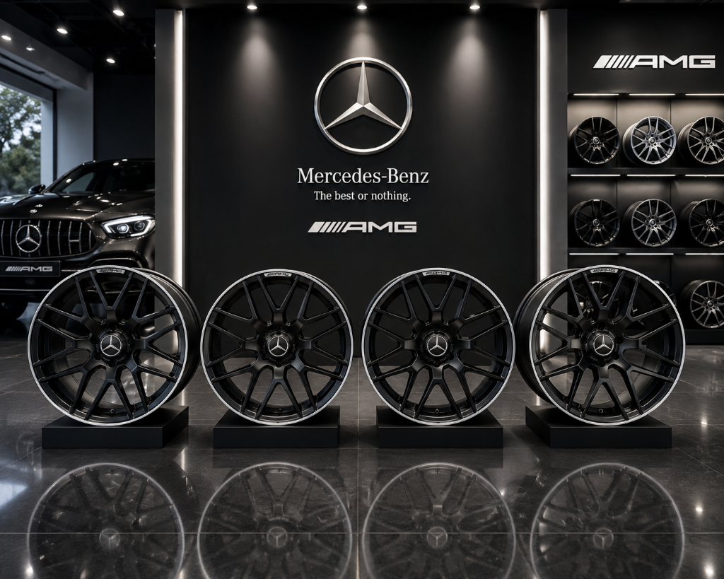 AMG Wheel Collection — 4 Pedestal Set