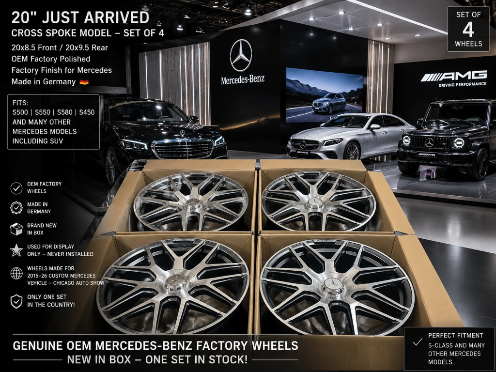 Cross Spoke 20" — S-Class Set of 4