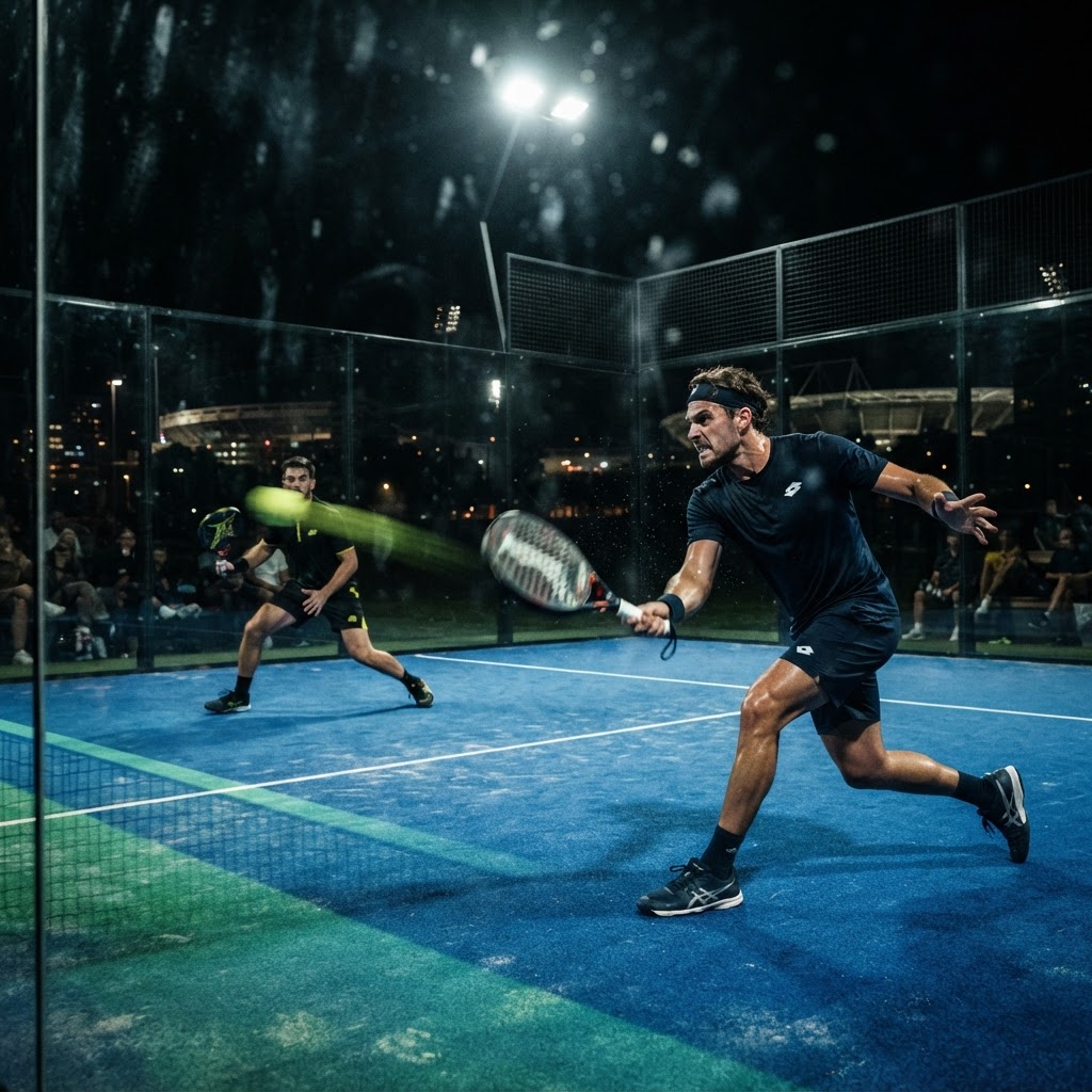 Padel action