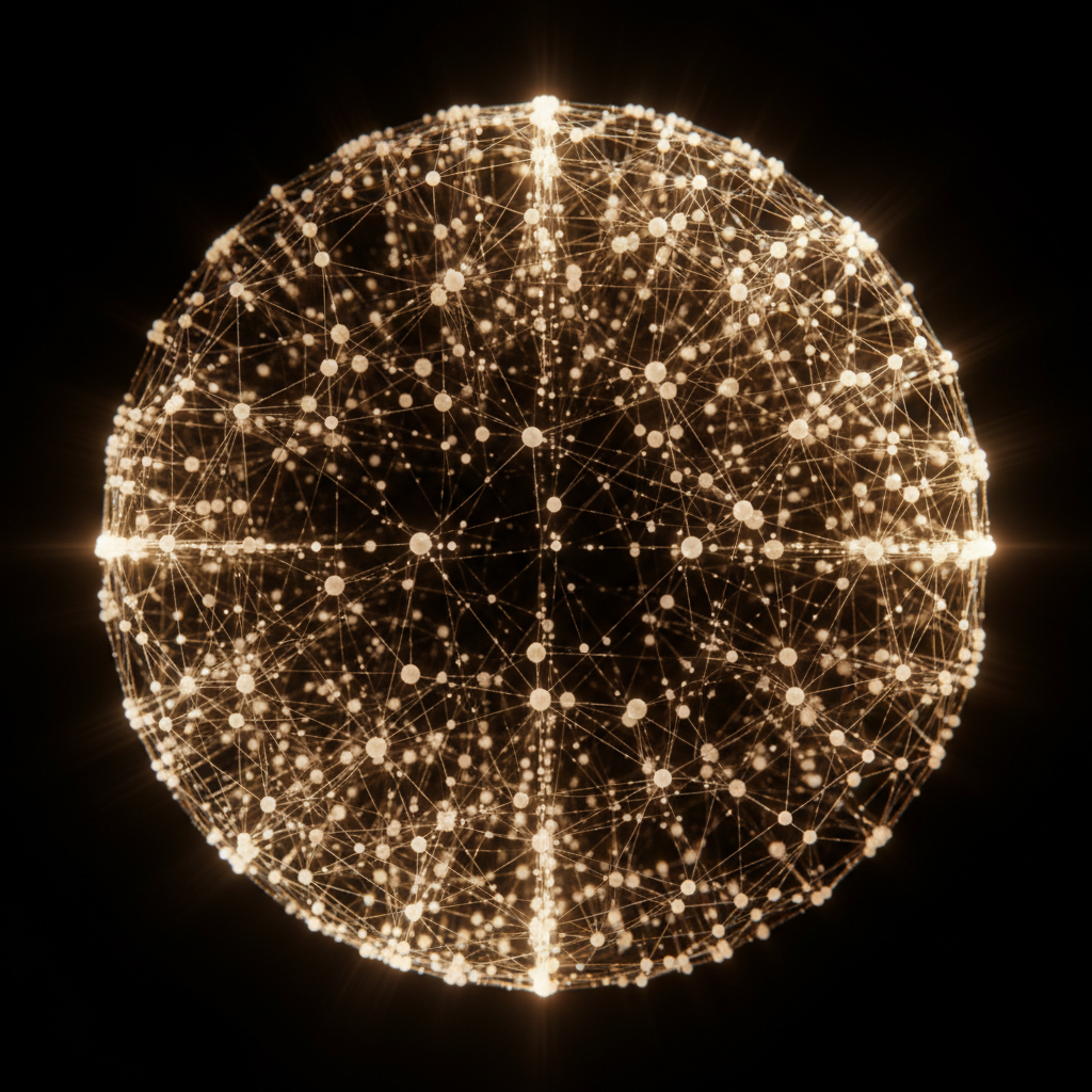 Neural network visualization representing AI-driven intelligence
