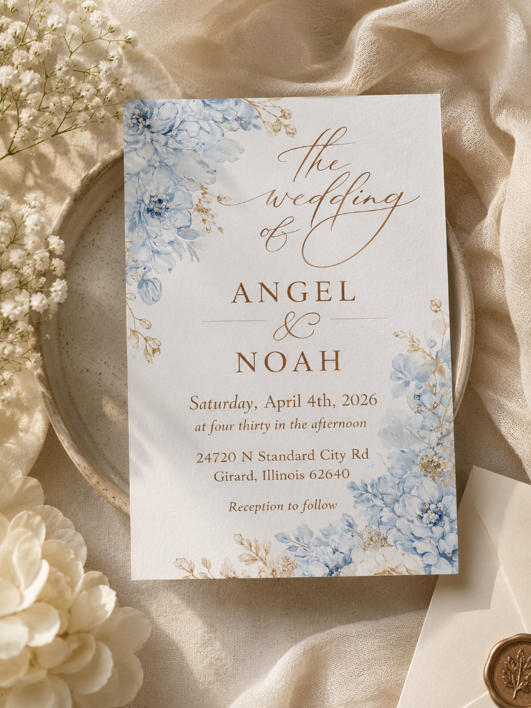 Floral Wedding Invitation