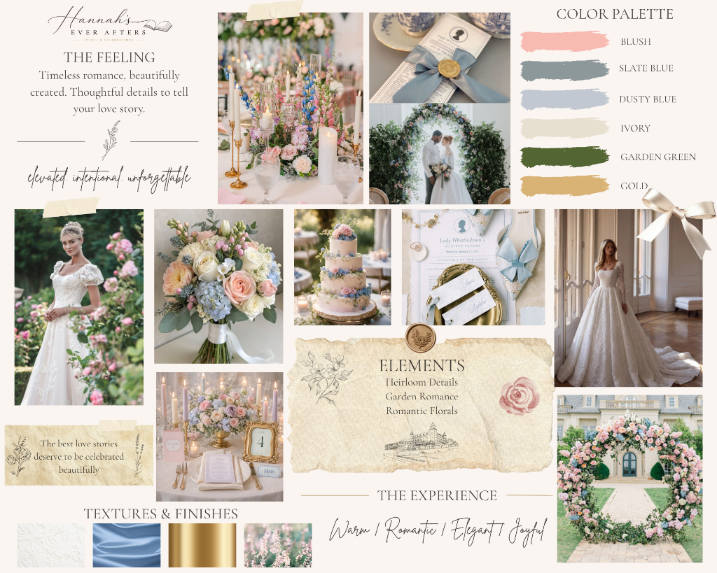 Garden Romance Mood Board