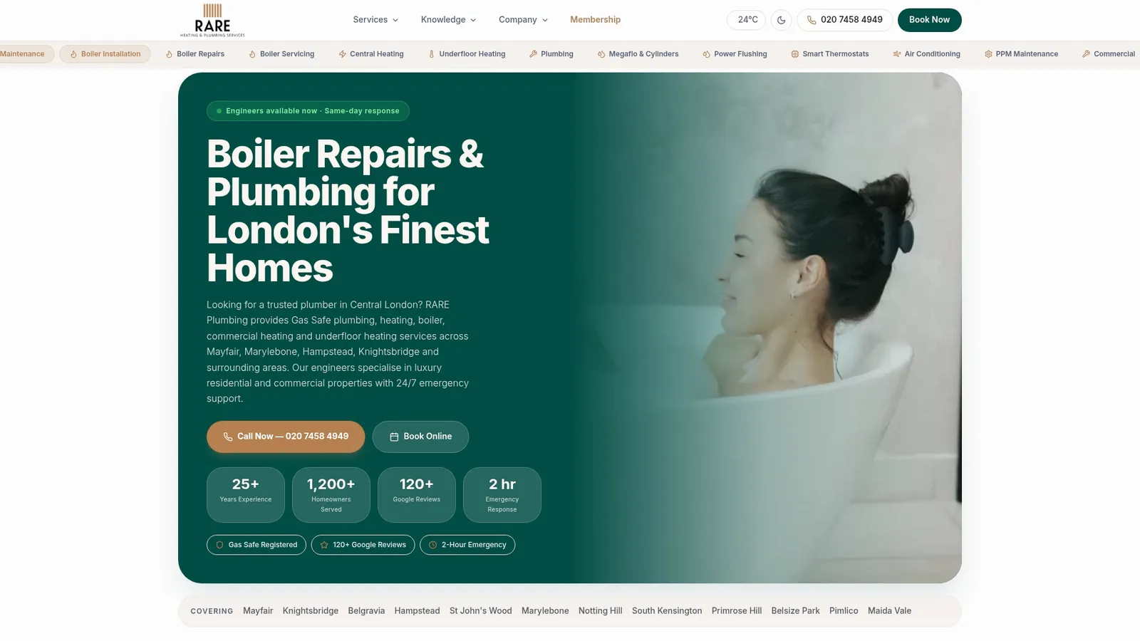 https://rareplumbing.london