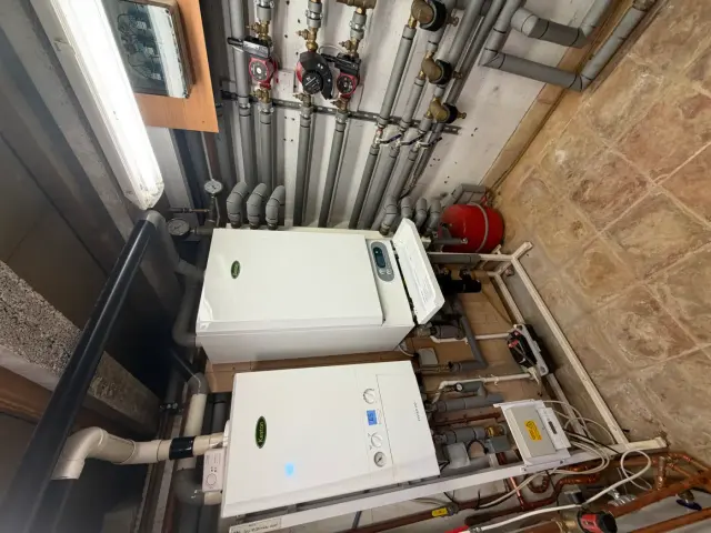 Plant Room Rebuild — Oversized Boiler System Downsized for Efficiency Plant Room Rebuild — Oversized Boiler System Downsized for Efficiency — London commercial case study by RARE Plumbing London