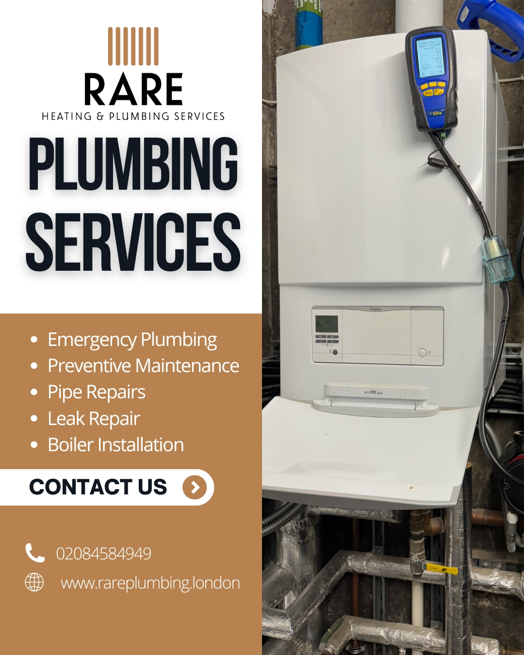 Honeywell / Resideo boiler engineer London — RARE Plumbing London specialist repair engineer