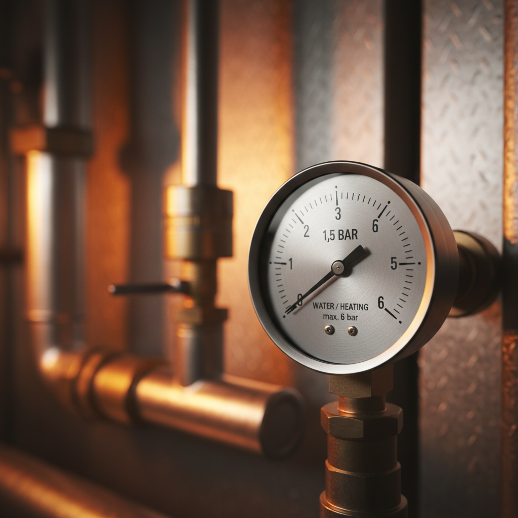 Why your boiler keeps losing pressure — RARE Plumbing London RARE Plumbing London engineer checking a boiler pressure gauge that keeps dropping in a luxury London property